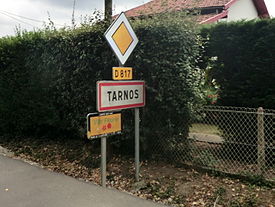City limit sign of Tarnos.JPG